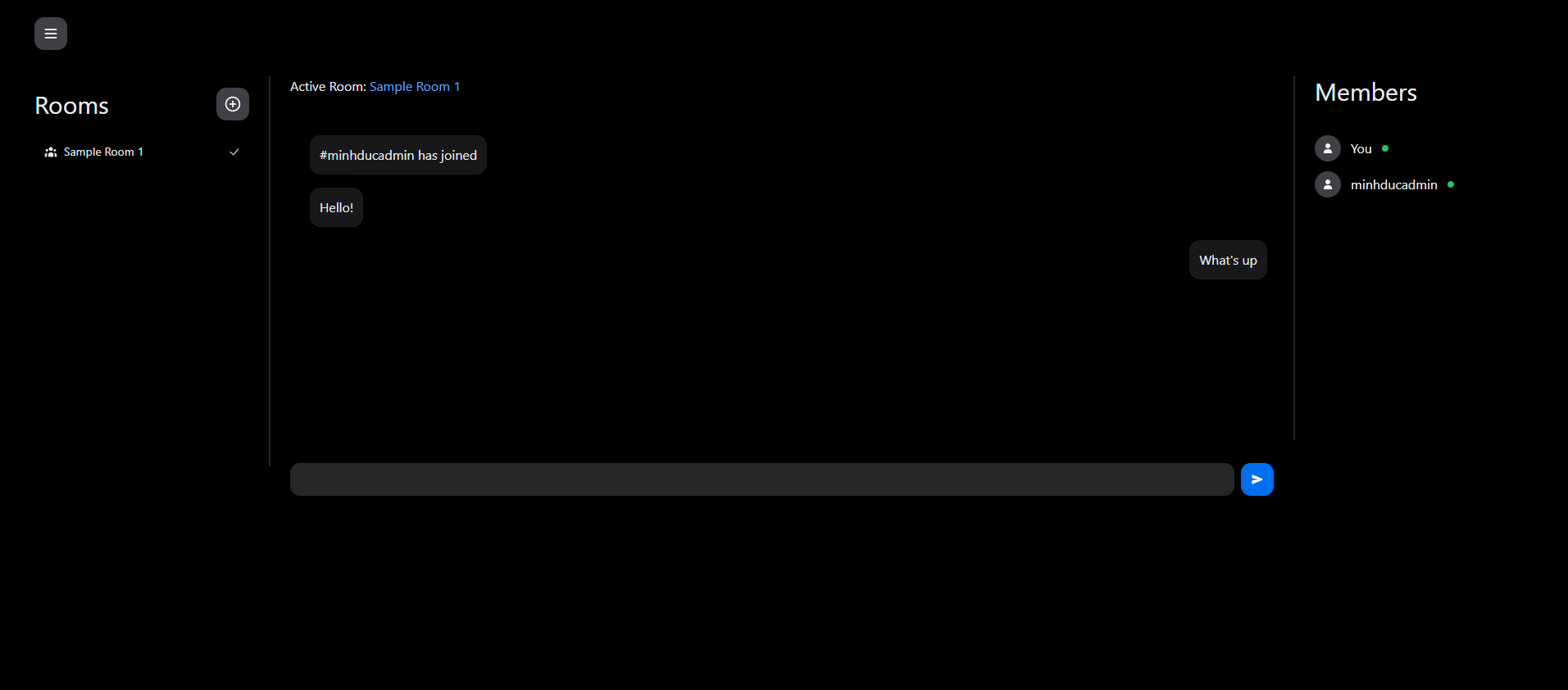 login page screenshot