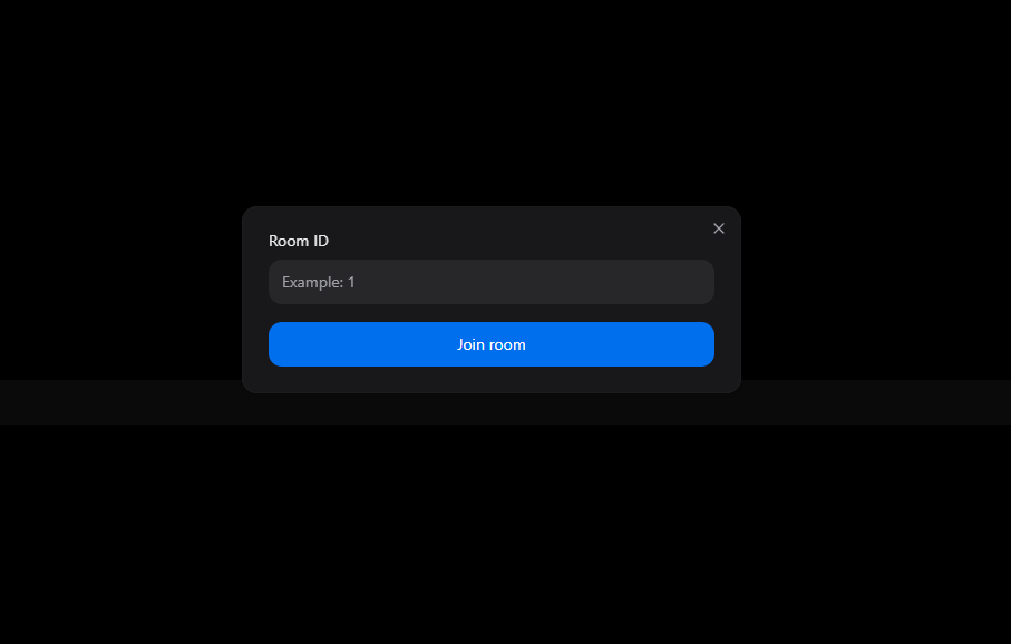 login page screenshot