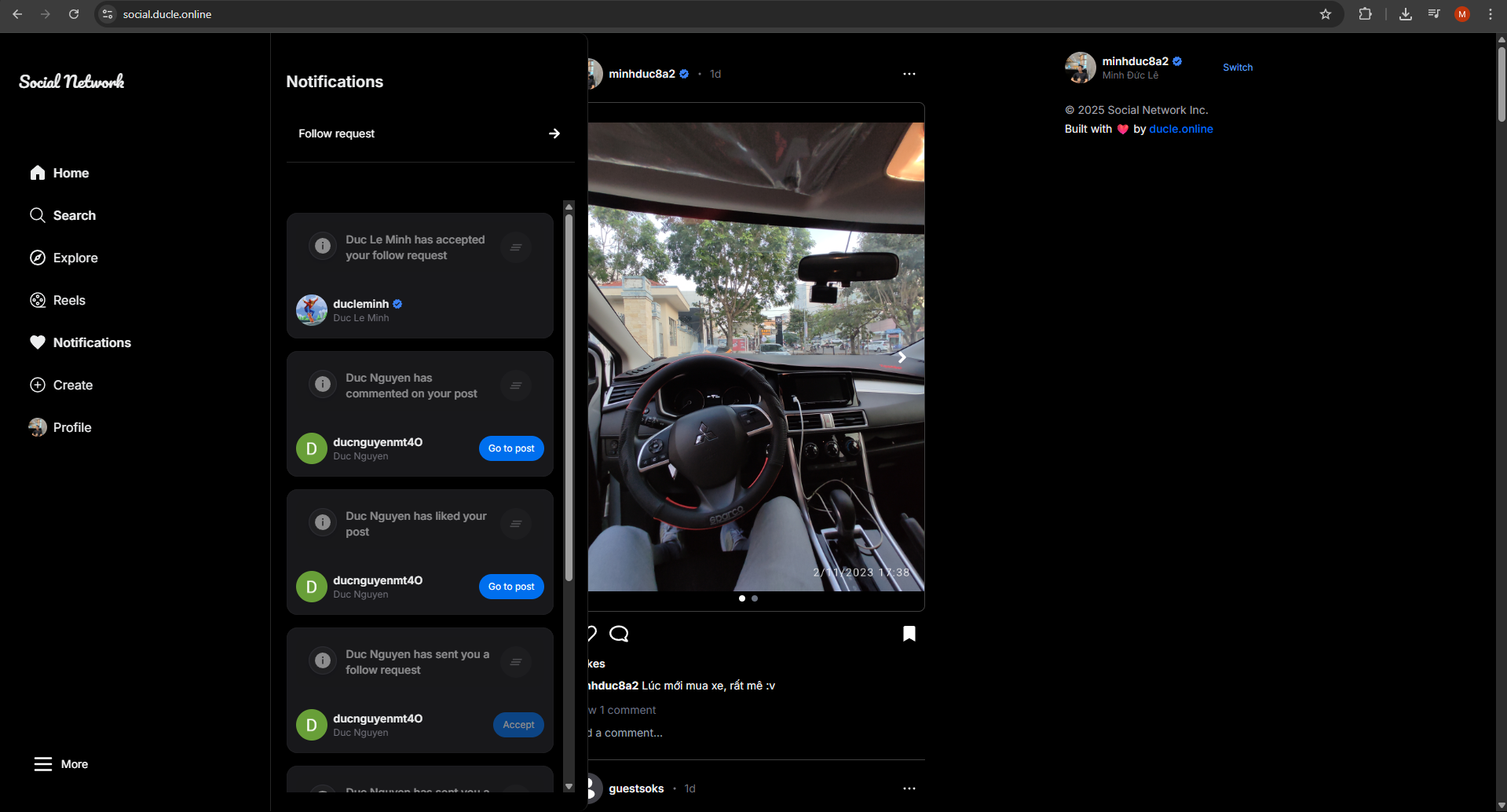 Notifications screenshot