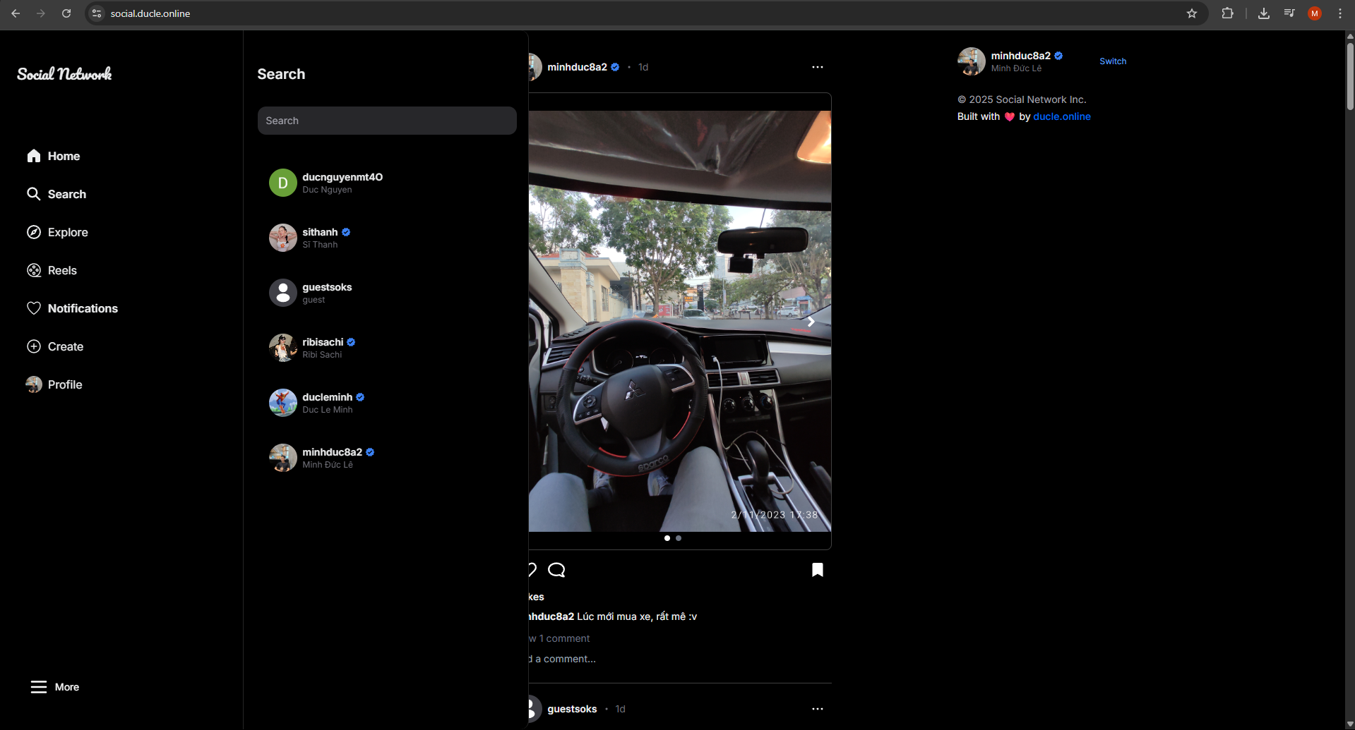 Search screenshot